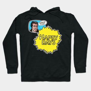 The Fonz on Happy Days Trading Cards Hoodie